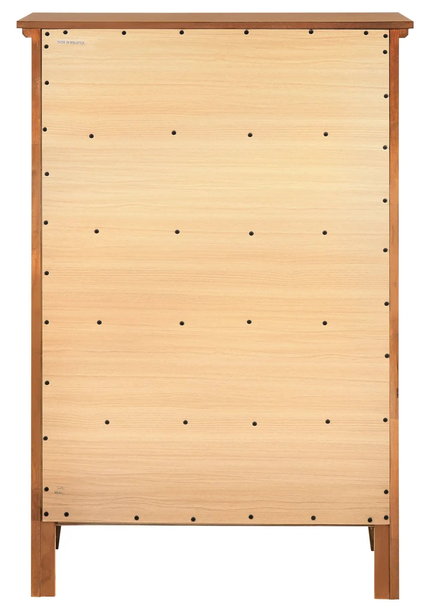 Hammond chest back panel in light plywood with exposed screws and warm wood frame on Tampa Home & Garden Store