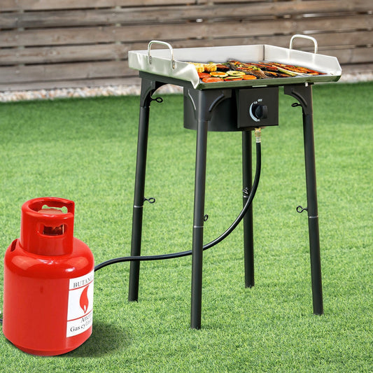 100000 BTU Portable Propane Outdoor Camp Stove with Adjustable Legs