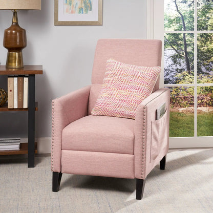 Kiersten Contemporary Fabric Pushback Recliner