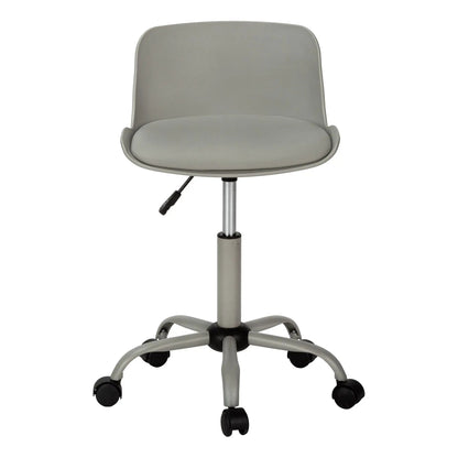 Office chair in gray with adjustable-height lever and rolling casters Unique Piece Furniture on Tampa Home & Garden Store