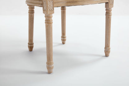 French Country Dining Chairs Set of 2 with carved floral turned legs by HouseOfZazla on Tampa Home & Garden Store