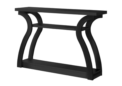 Accent console table with curved legs in black finish by Unique Piece Furniture on Tampa Home & Garden Store