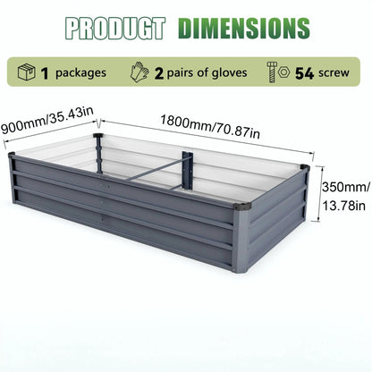 Large Garden Bed for Outdoor Steel Construction