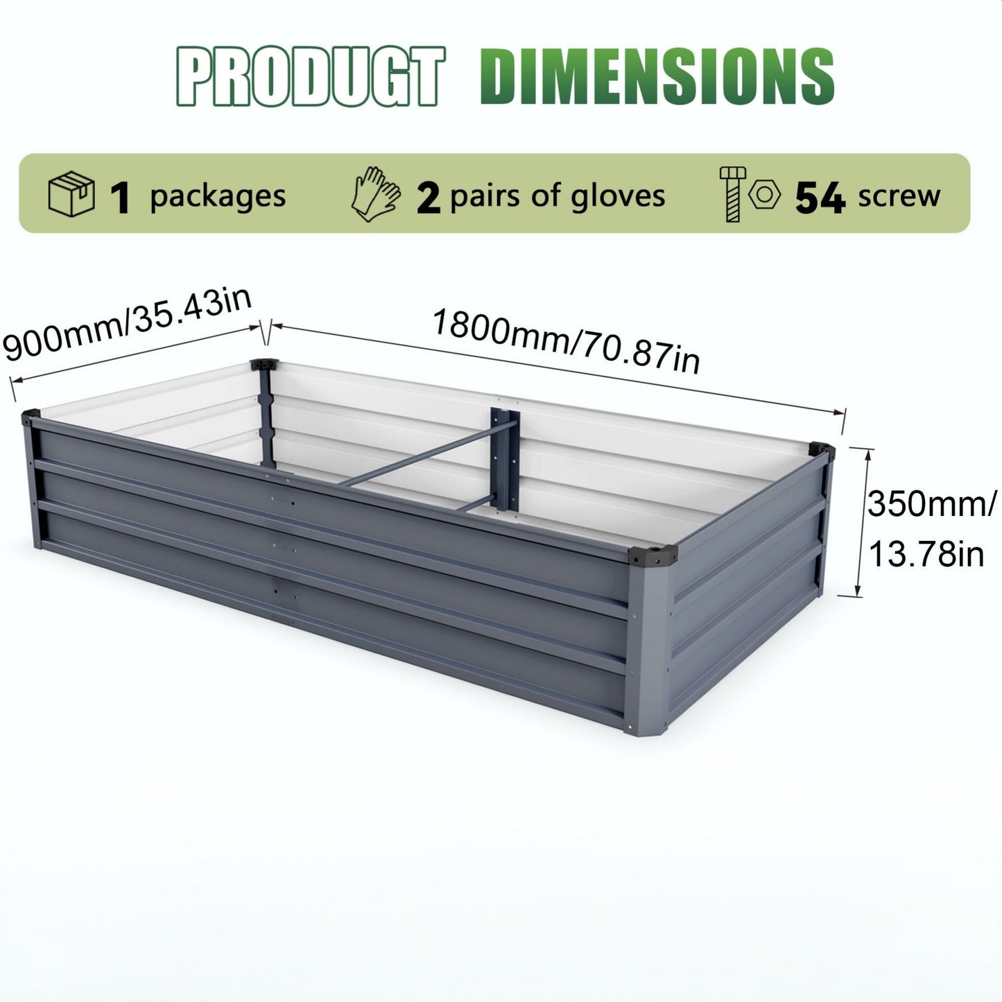 Sturdy Outdoor Garden Bed and Coated Steel Frame