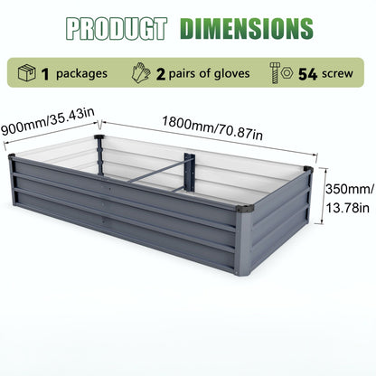 Sturdy Outdoor Garden Bed and Coated Steel Frame