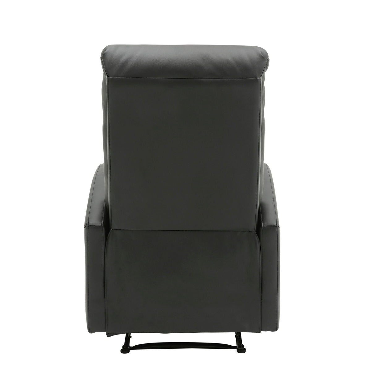 Dormi Contemporary Recliner Chair back view in black leather by HouseOfZazla on Tampa Home & Garden Store