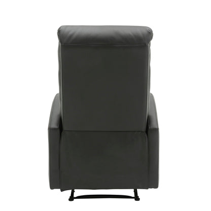 Dormi Contemporary Recliner Chair back view in black leather by HouseOfZazla on Tampa Home & Garden Store
