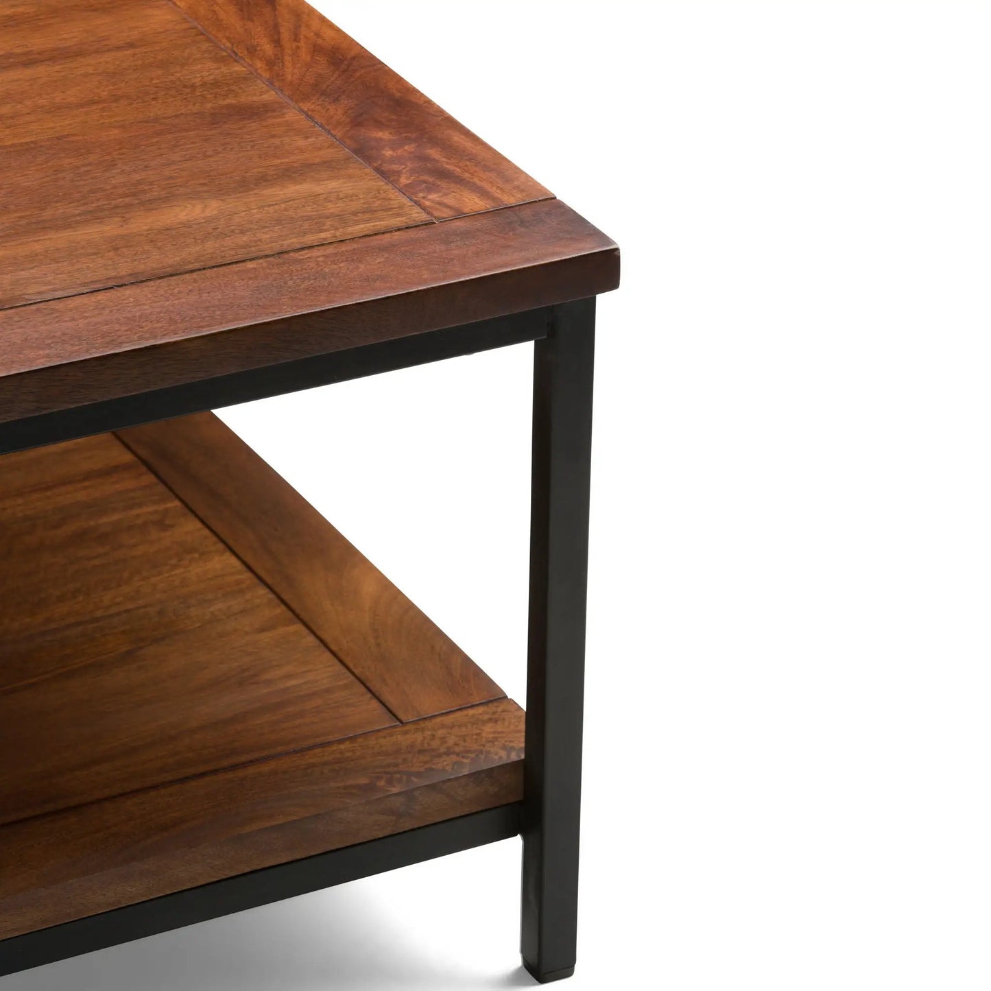 Skyler Solid Mango Wood Table and Metal Base
