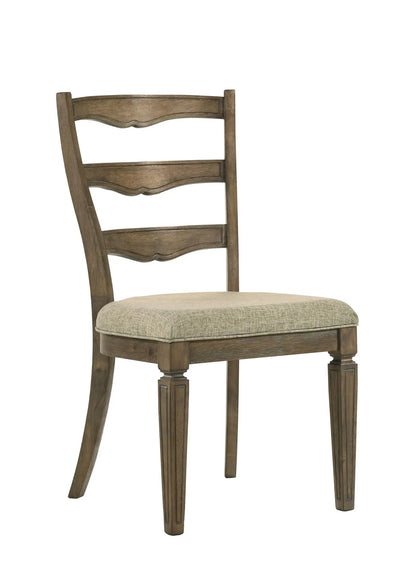Parfield Weathered Side Chair Set Light Brown Oak