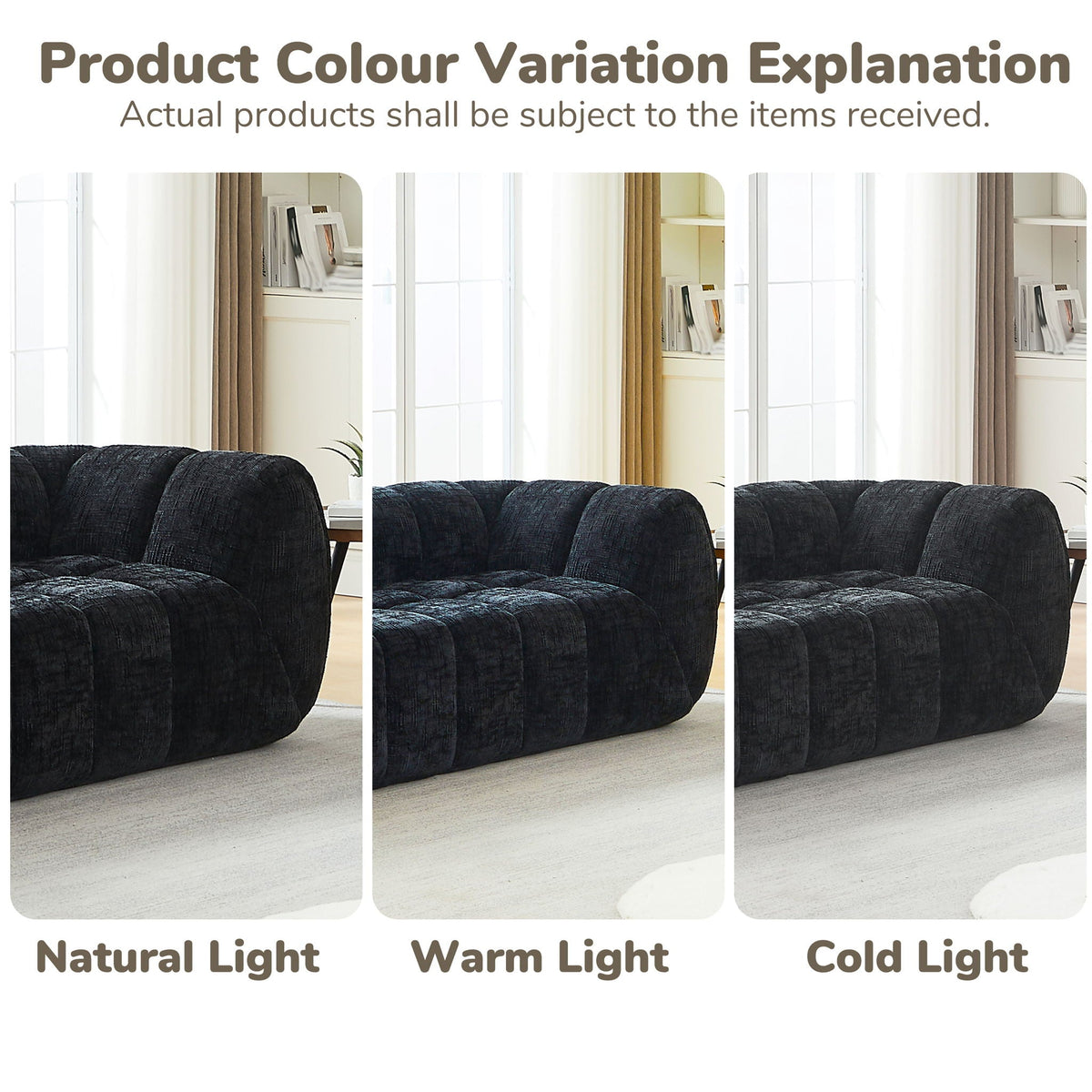 Modern Piano Key Backrest Sofa With Upholstery
