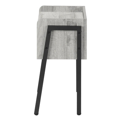 Accent Side Table, Reclaimed Wood Look, 2-Tier