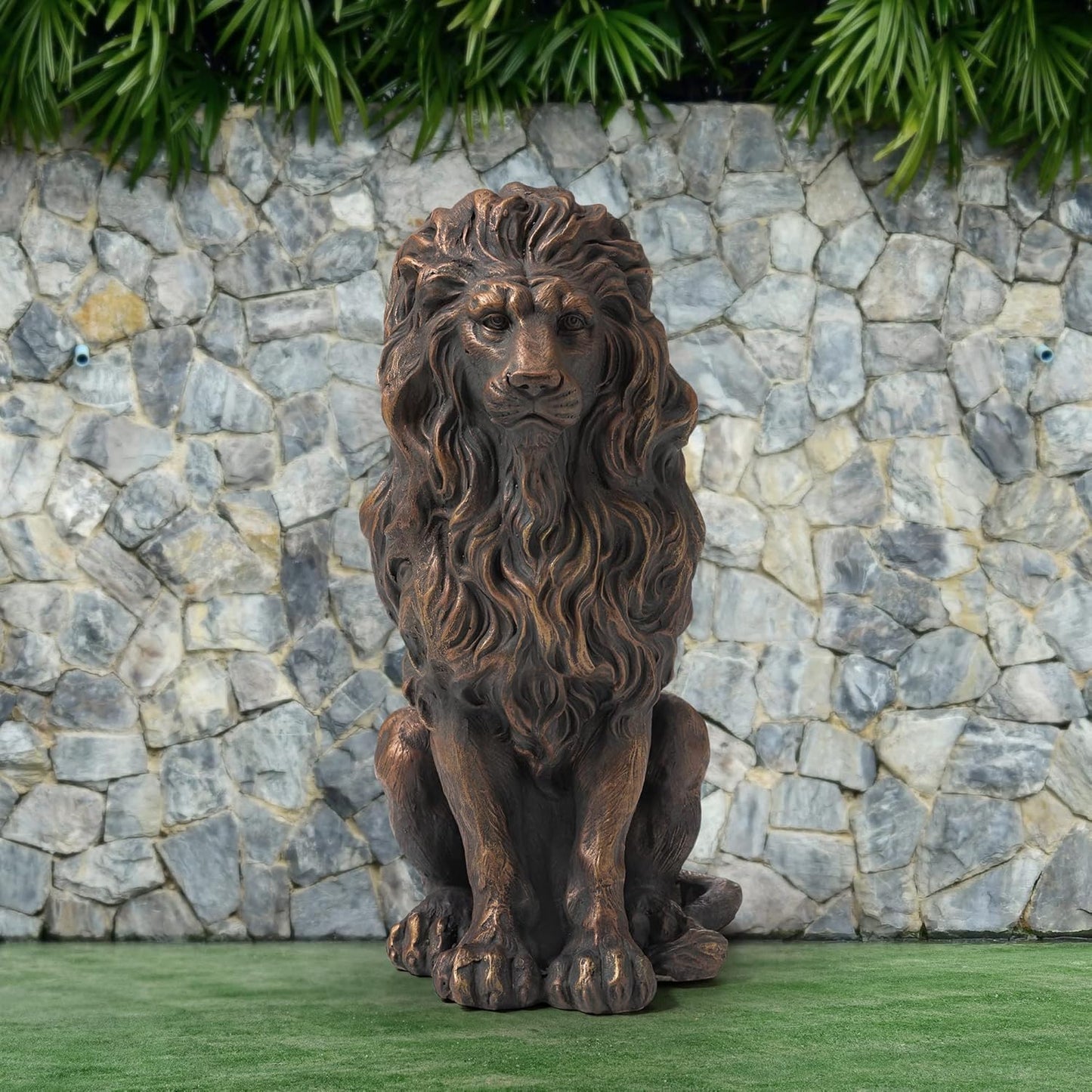 Indoor and Outdoor Resin Lion Guardian Statue