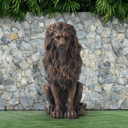 Indoor and Outdoor Resin Lion Guardian Statue