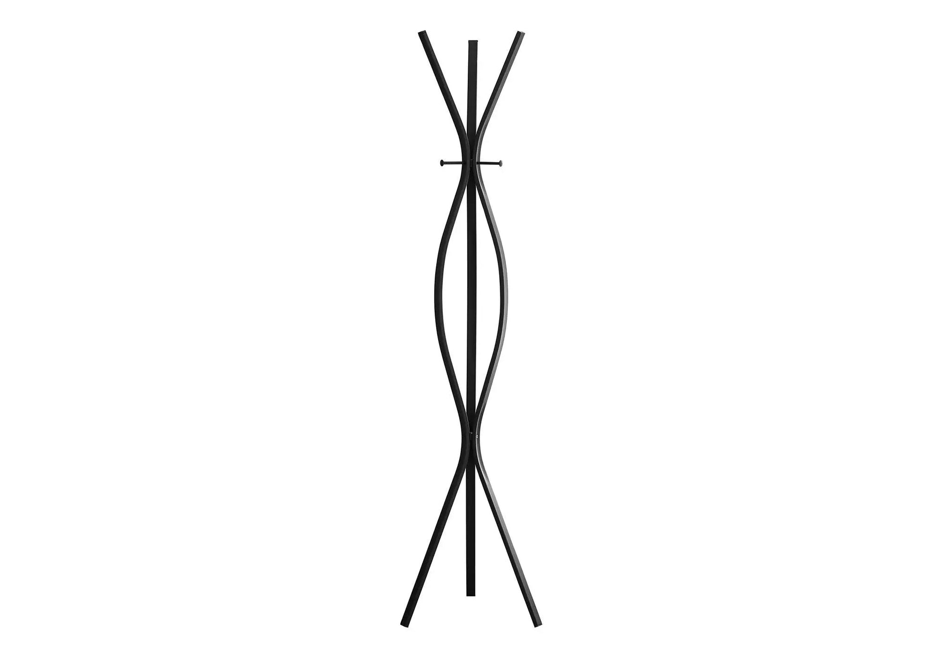 Freestanding coat rack with 3 hooks in black metal Unique Piece Furniture on Tampa Home & Garden Store