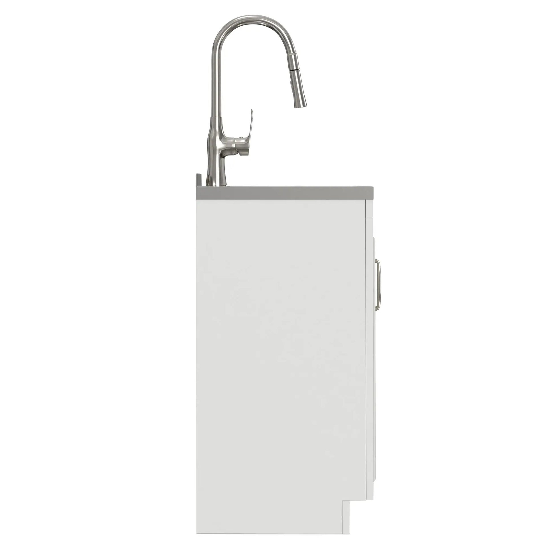 Darwin Laundry Cabinet with pullout faucet and stainless steel sink, Unique Piece Furniture on Tampa Home & Garden Store