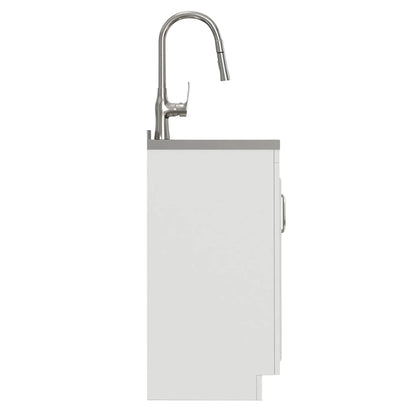 Darwin Laundry Cabinet with pullout faucet and stainless steel sink, Unique Piece Furniture on Tampa Home & Garden Store