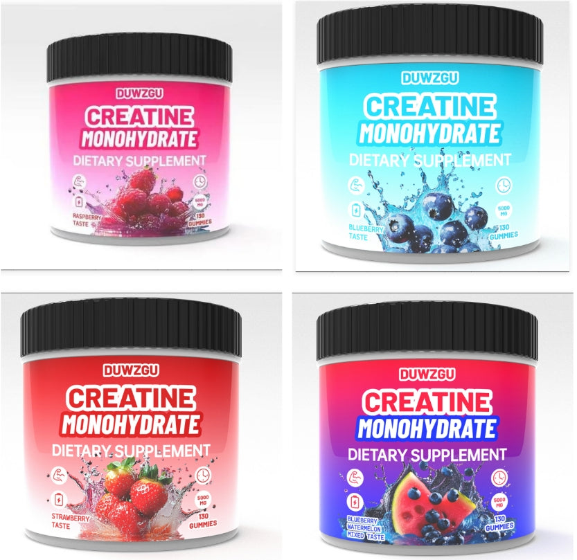 Creatine Monohydrate gummies, 4-pack by Perfecsy with berry jars on Tampa Home & Garden Store