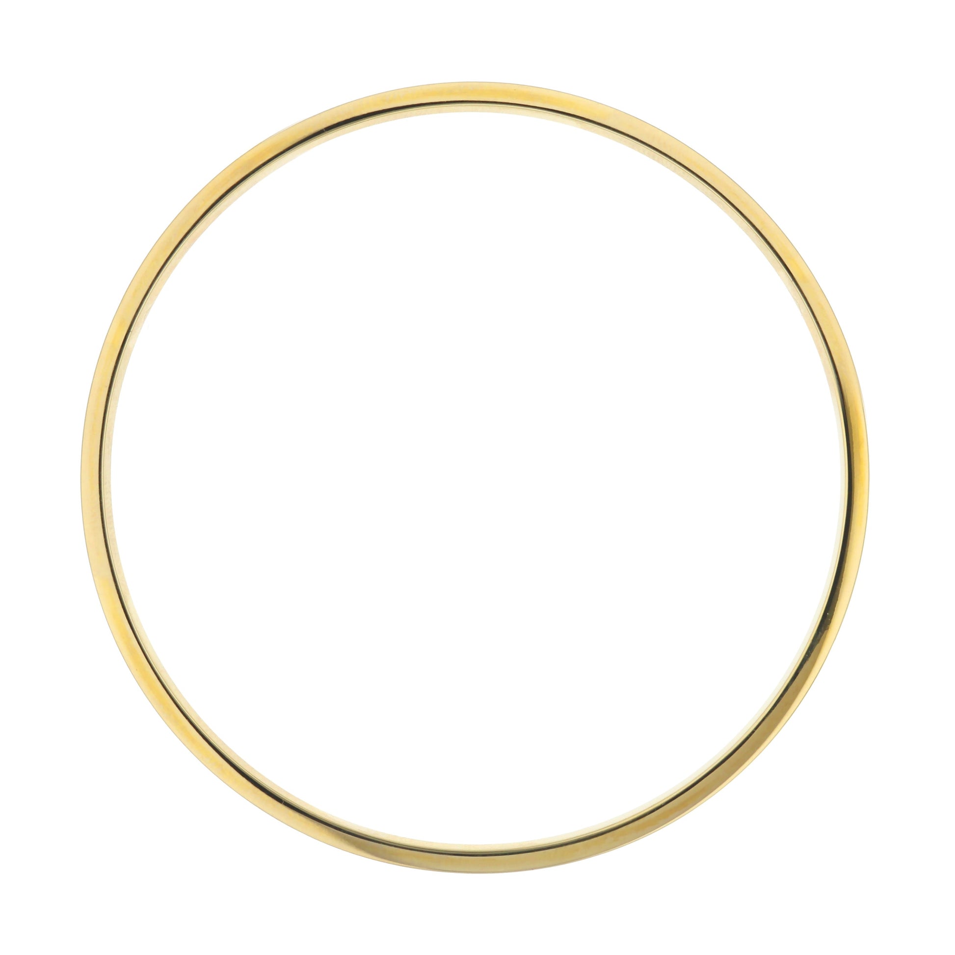 Lolo Non Adjustable Bangle by Lauren G Adams, gold-tone metal bangle with dark inner edge on Tampa Home & Garden Store