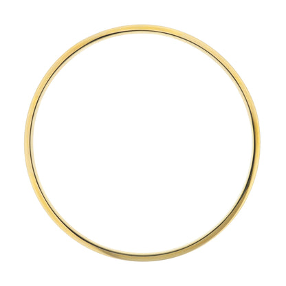 Lolo Non Adjustable Bangle by Lauren G Adams, gold-tone metal bangle with dark inner edge on Tampa Home & Garden Store