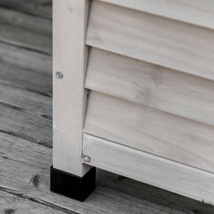 75 Gallon Wooden Deck Box with the Aerating Gaps