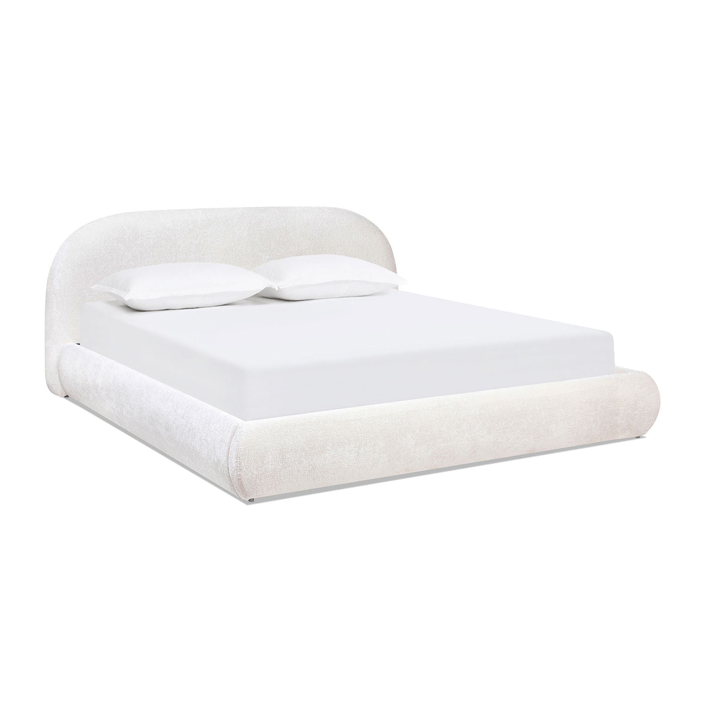 Archie Puffy Upholstered Platform Bed and Frame
