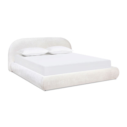 Archie Puffy Upholstered Platform Bed and Frame