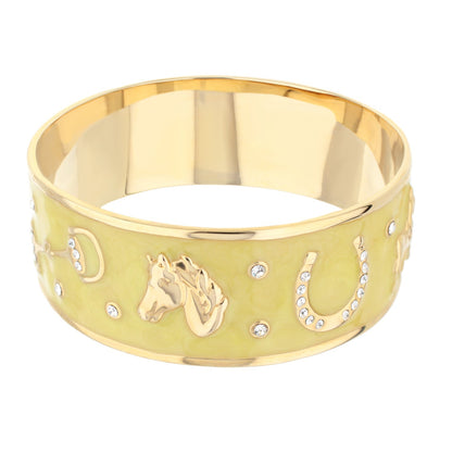 Equestrian Bangle Russet Horse Head bracelet by Lauren G Adams slip-on on Tampa Home & Garden Store