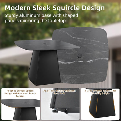 Outdoor Patio and Squircle Dining Table Set