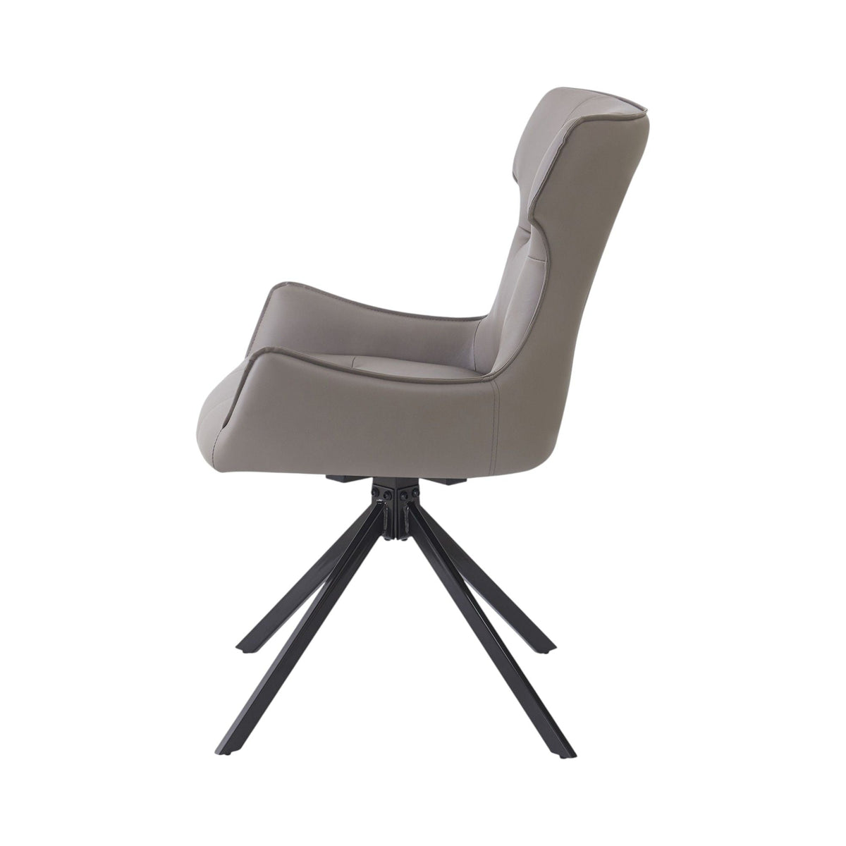 Camel padded swivel side chair set of 2 by HouseOfZazla with cushioned back and seat on Tampa Home & Garden Store