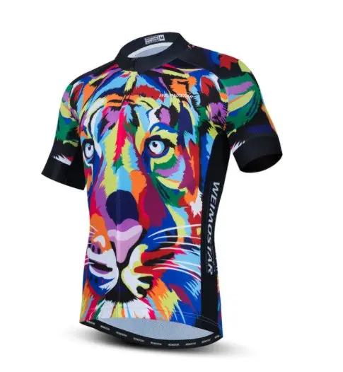 Cycling Jersey Men Lion 3D Breathable Top