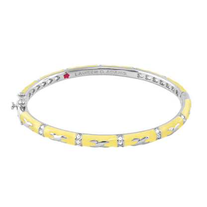 Elegant Hugs Beige and Gold Stacking Bangle