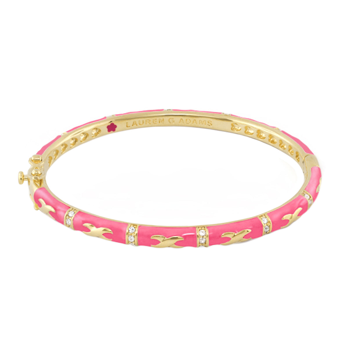 Elegant Hugs Beige and Gold Stacking Bangle