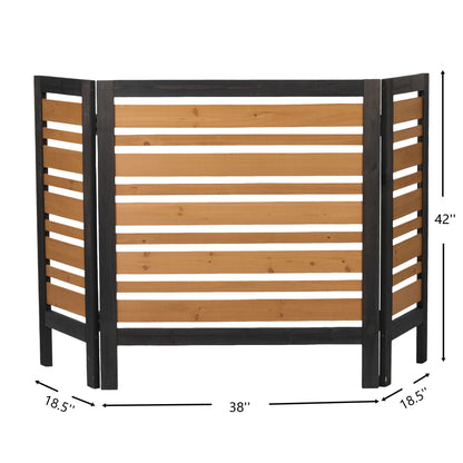 Premium Solid Wood Ac Screen for a Private Patio