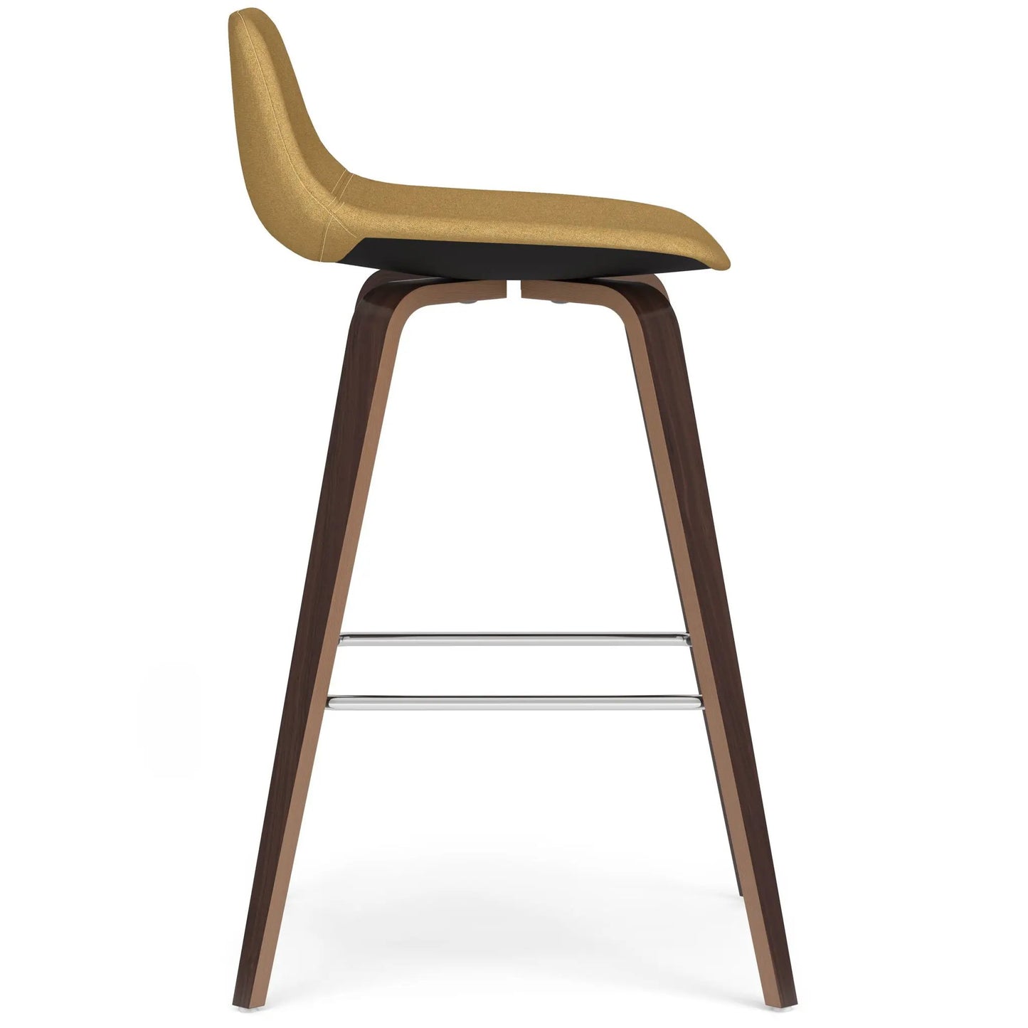 Randolph Bentwood counter/bar stool set of 2, tan upholstered seat, curved back and wooden legs on Tampa Home & Garden Store