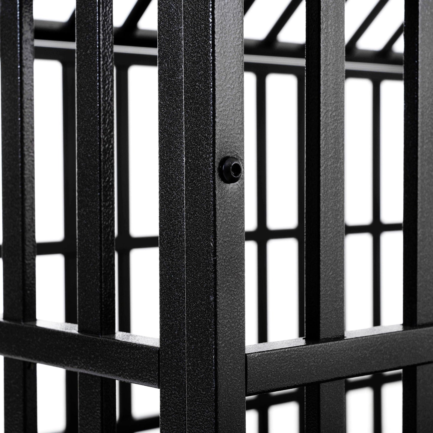 Heavy Duty Dog Crate Lockable Wheels black metal cage frame by HouseOfZazla on Tampa Home & Garden Store