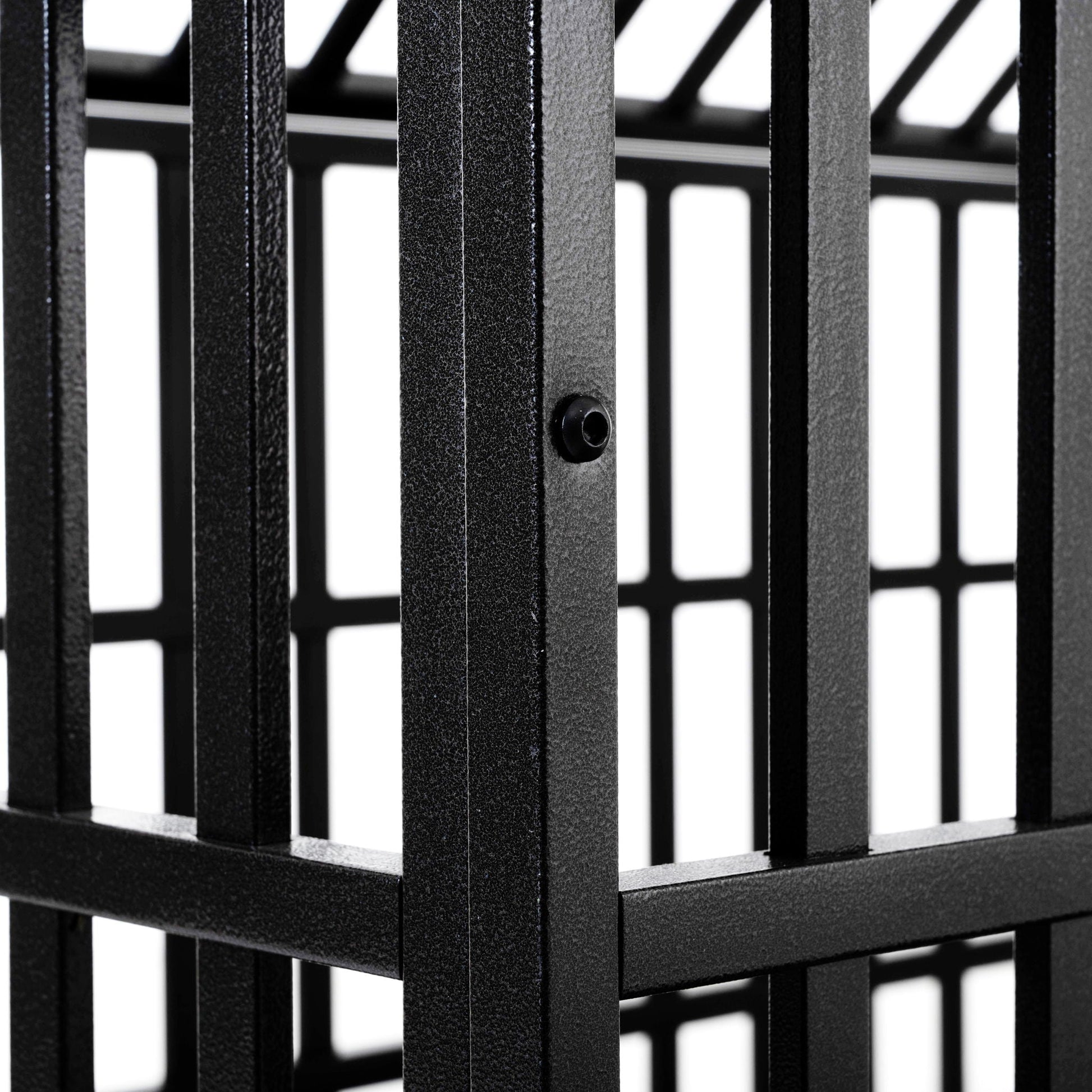 Heavy Duty Dog Crate Lockable Wheels black metal cage frame by HouseOfZazla on Tampa Home & Garden Store
