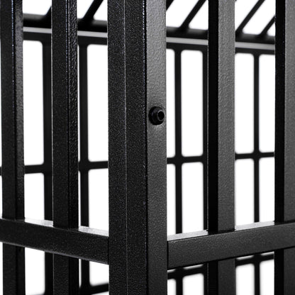Heavy Duty Dog Crate Lockable Wheels black metal cage frame by HouseOfZazla on Tampa Home & Garden Store
