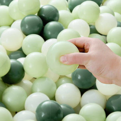 Tiny Land Ocean Ball 200 pcs ball pit balls in varied greens and pale yellows by Tiny Land INC on Tampa Home & Garden Store