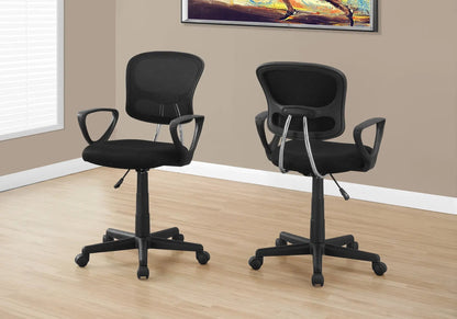 Office chair set of 2 with black mesh back, adjustable height, swivel, ergonomic armrests on Tampa Home & Garden Store