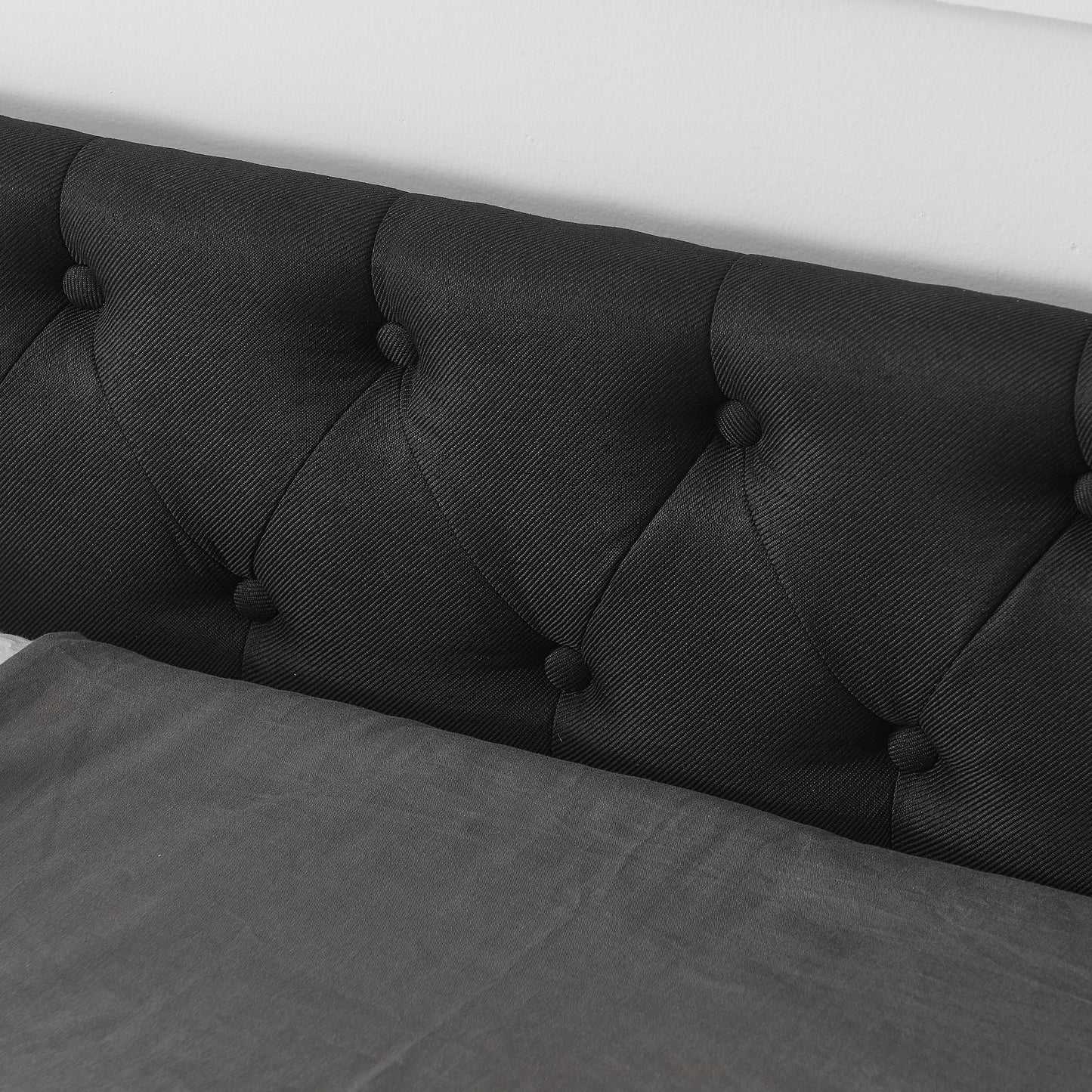 Upholstered Tufted Daybed with Storage Drawers