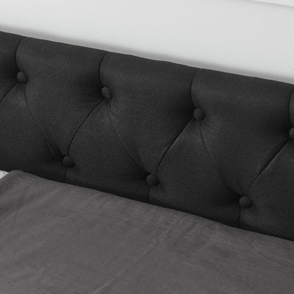 Upholstered Tufted Daybed with Storage Drawers