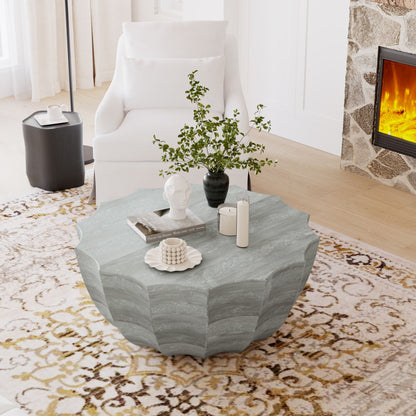 Modern Round Coffee Table for Patio or Deck