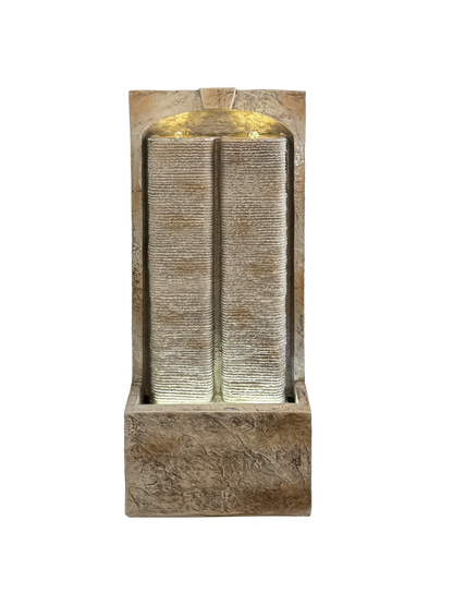 39 Inch Outdoor Resin Water Fountain and Pump