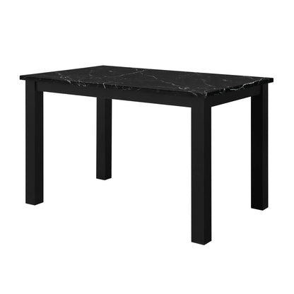 Sarang dining table with black marble-look top and black legs Unique Piece Furniture on Tampa Home & Garden Store