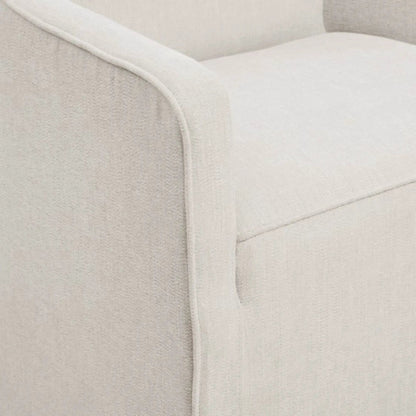 Traditional skirted dining arm chair beige upholstery with piping by Unique Piece Furniture on Tampa Home & Garden Store
