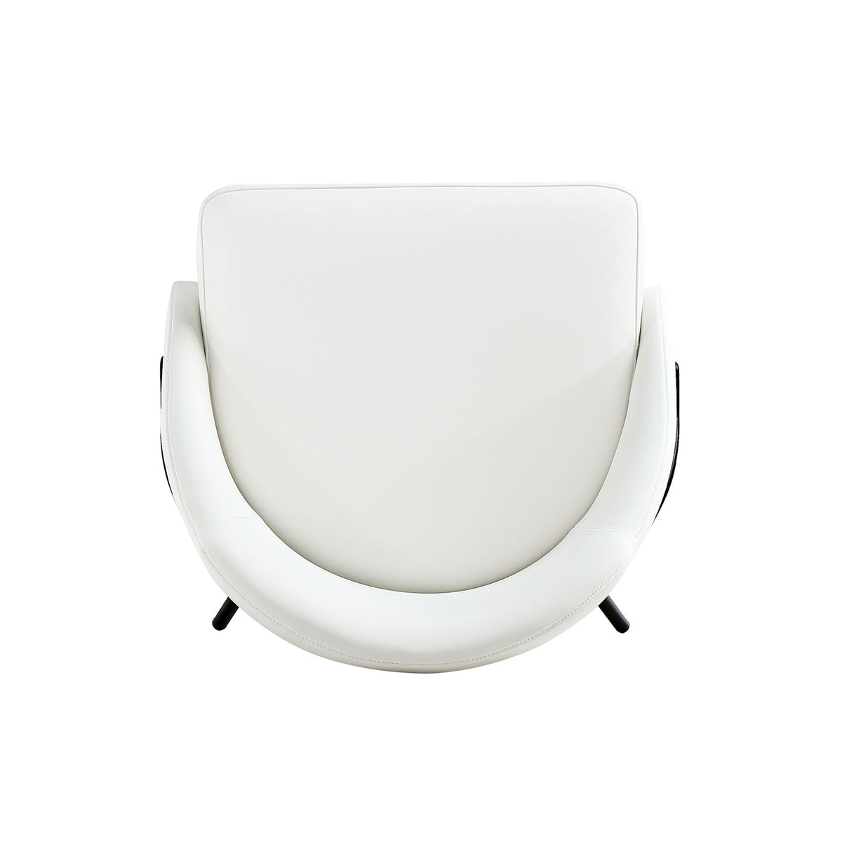 Modern vegan upholstered dining chair white with high-density foam, HouseOfZazla side chair on Tampa Home & Garden Store