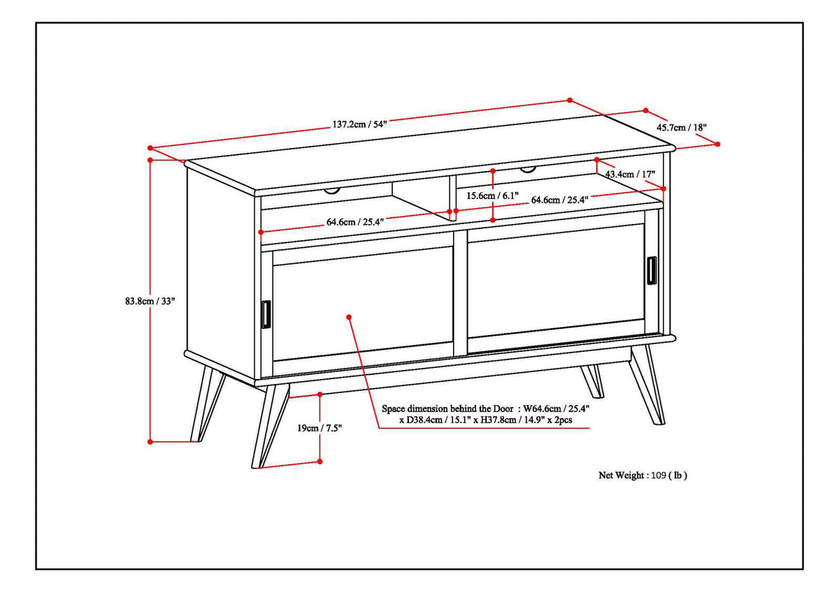 Handcrafted mid century TV stand and storage by HouseOfZazla, wood entertainment center on Tampa Home & Garden Store