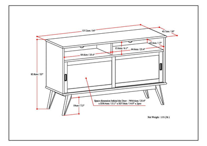 Handcrafted mid century TV stand and storage by HouseOfZazla, wood entertainment center on Tampa Home & Garden Store