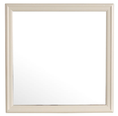 Traditional wall mirror with beige wood veneer frame by HouseOfZazla on Tampa Home & Garden Store