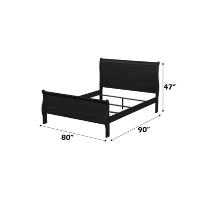 Louis Philippe Sleigh Style Bed Timeless Finish